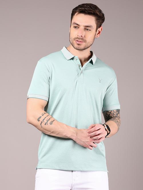 men solid short sleeve regular fit polo t-shirt - 21872665 - Very Small Image - 1