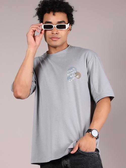 men placement print short sleeve oversized t-shirt - 21873048 - Very Small Image - 1