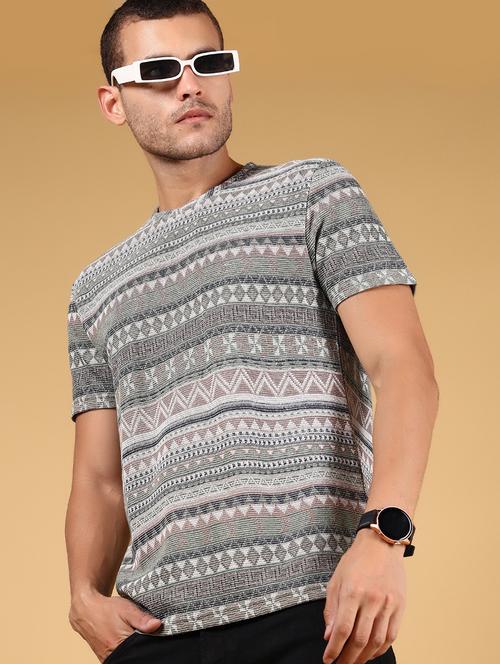 men self design short sleeve regular fit t-shirt - 21873068 - Very Small Image - 1