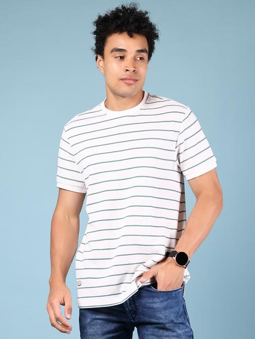 men striped short sleeve regular fit t-shirt - 21873078 - Very Small Image - 1
