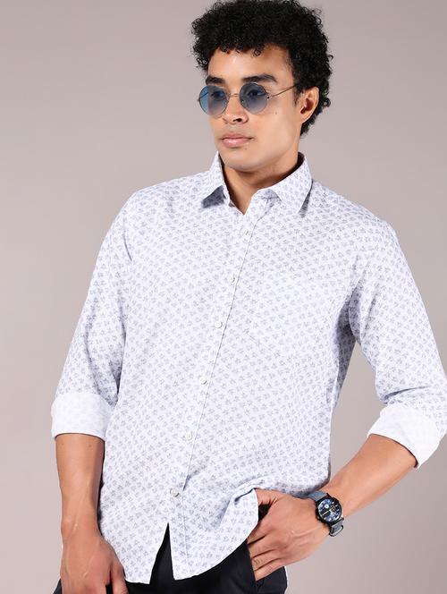 men printed long sleeve regular fit casual shirt - 21873293 - Very Small Image - 1