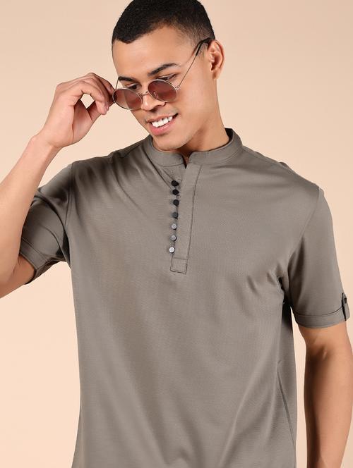 men solid short sleeve regular fit t-shirt - 21873613 - Very Small Image - 1