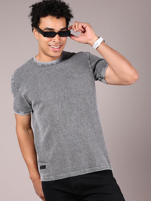 men self design short sleeve regular fit t-shirt - 21873626 - Very Small Image - 1