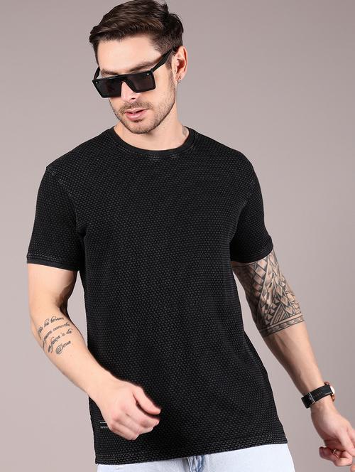 men self design short sleeve regular fit t-shirt - 21873628 - Very Small Image - 1