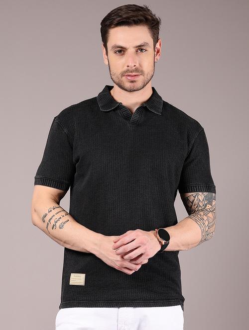 men self design short sleeve regular fit polo t-shirt - 21873696 - Very Small Image - 1