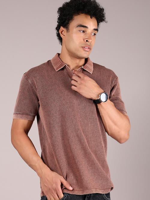 men self design short sleeve regular fit polo t-shirt - 21873697 - Very Small Image - 1