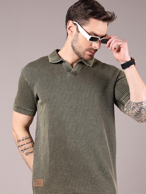 men self design short sleeve regular fit polo t-shirt - 21873698 - Very Small Image - 1