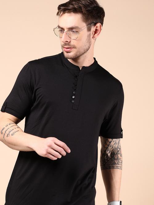 men solid short sleeve regular fit t-shirt - 21873892 - Very Small Image - 1