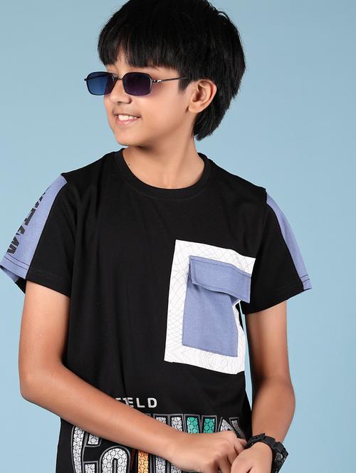 boys printed short sleeve loose fit t-shirt - 21873911 - Very Small Image - 1