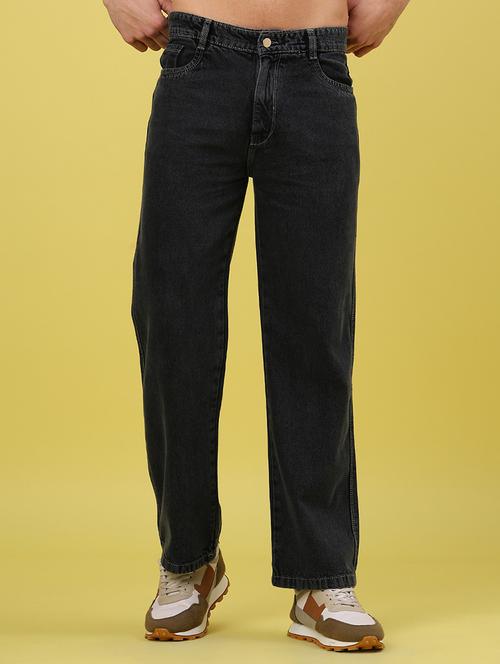 men solid mid rise straight jeans - 21873984 - Very Small Image - 1