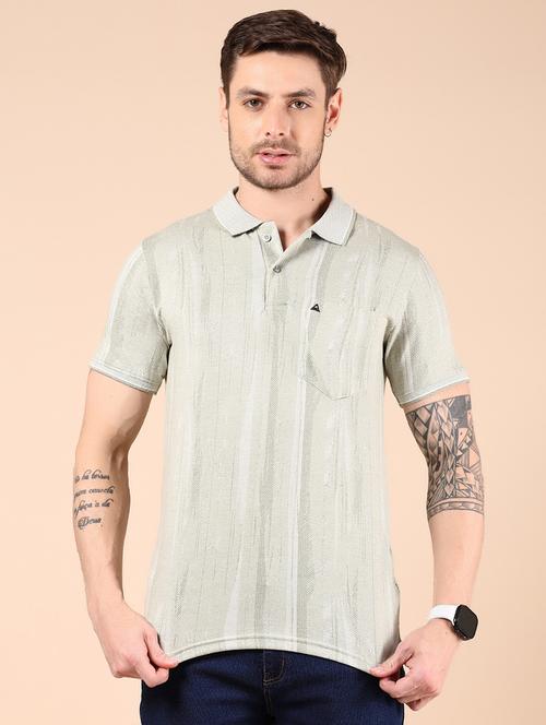 men striped short sleeve regular fit polo t-shirt - 21878617 - Very Small Image - 1