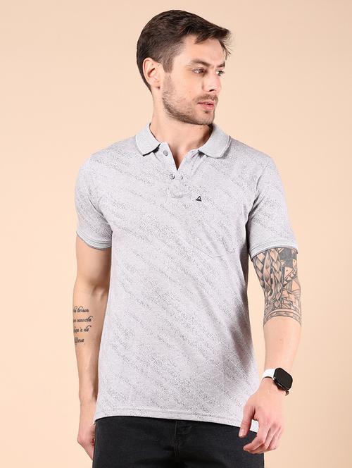 men printed short sleeve regular fit polo t-shirt - 21878738 - Very Small Image - 1