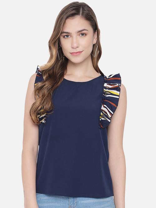 women solid sleeveless regular top - 21880877 - Very Small Image - 1