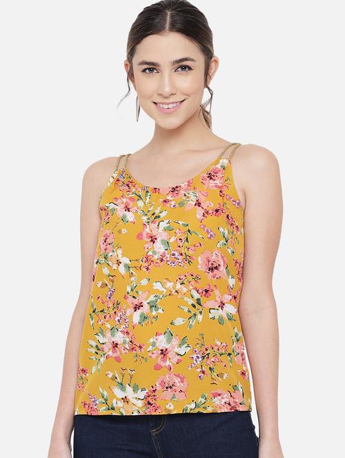 women floral print shoulder strap regular top - 21880898 - Very Small Image - 1