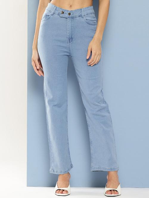 women solid high rise bootcut jean - 21880998 - Very Small Image - 1