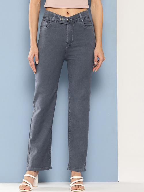 women solid high rise bootcut jean - 21880999 - Very Small Image - 1