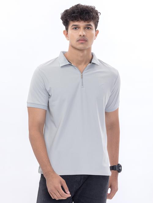 men solid short sleeve regular fit polo t-shirt - 21881546 - Very Small Image - 1