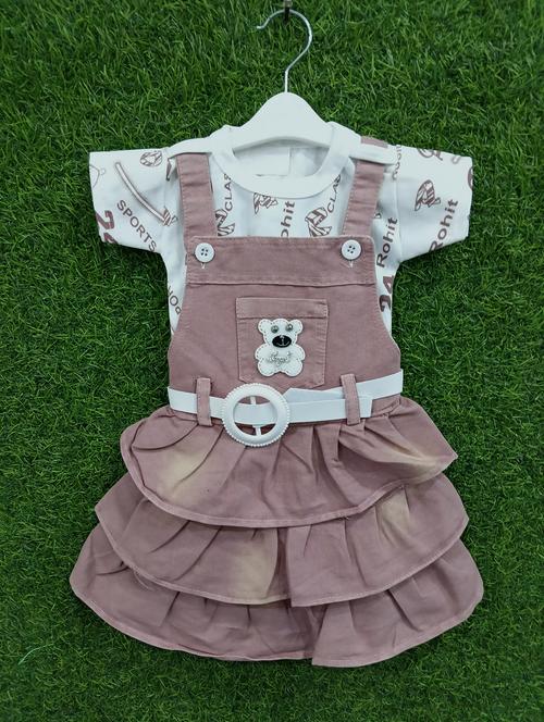 girls printed adjustable strap dungaree dress - 21881690 - Very Small Image - 1