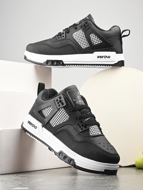 boys black lace-up sneaker - 21888284 - Very Small Image - 1