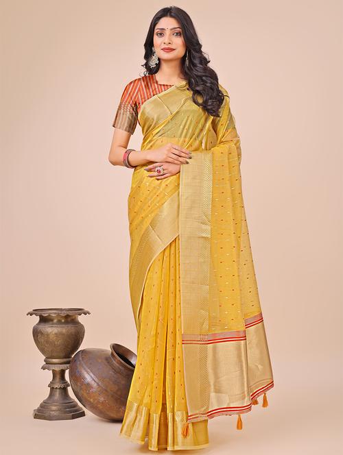 women self design bordered saree with blouse - 21888320 - Very Small Image - 1