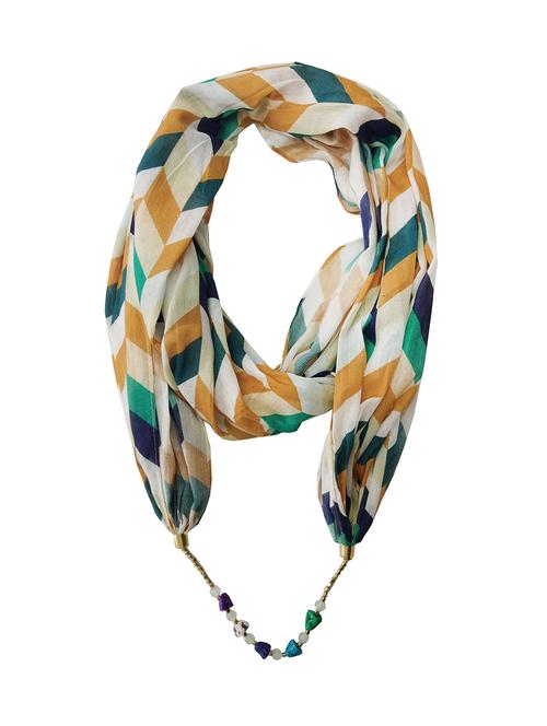 women multi colored printed scarf - 21899222 - Very Small Image - 1