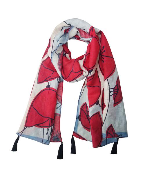 women red printed scarf - 21899265 - Very Small Image - 1