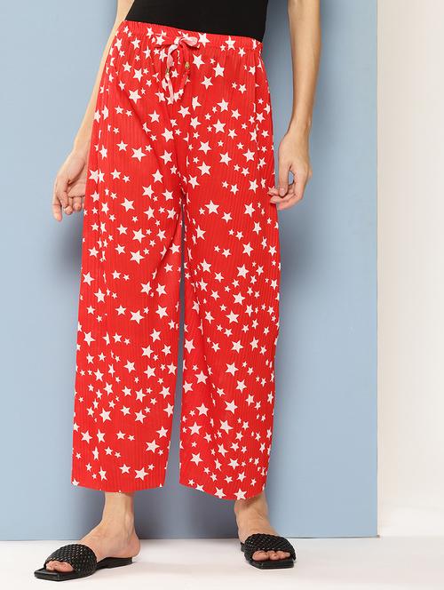 women printed mid rise ankle length straight palazzo - 21901200 - Very Small Image - 1