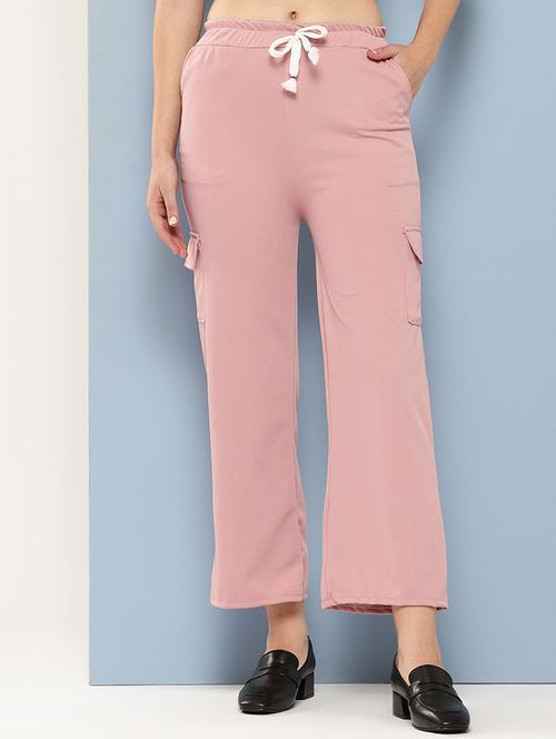 women solid mid rise cargo - 21901242 - Very Small Image - 1