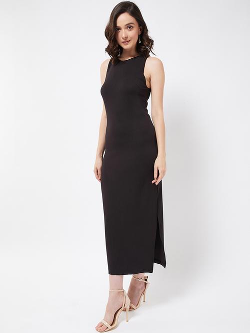 women solid sleeveless sheath dress - 21901645 - Very Small Image - 1
