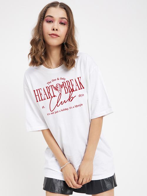 women printed short sleeves oversized t-shirt - 21902878 - Very Small Image - 1