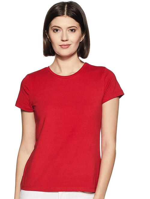 women solid short sleeves regular fit t-shirt - 21902897 - Very Small Image - 1
