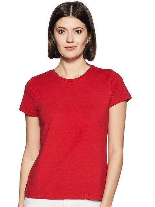 women solid short sleeves regular fit t-shirt - 21902900 - Very Small Image - 1