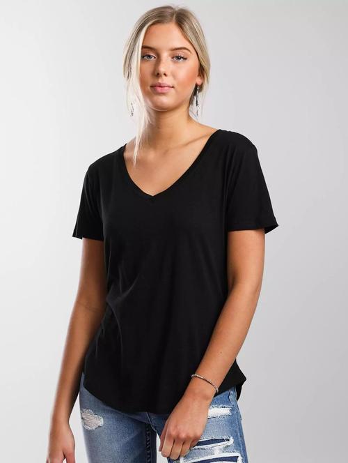women solid short sleeves regular fit t-shirt - 21902942 - Very Small Image - 1