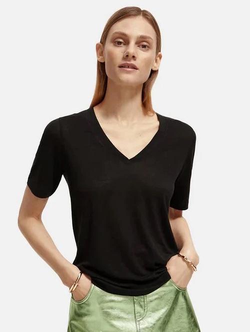 women solid short sleeves regular fit t-shirt - 21902945 - Very Small Image - 1