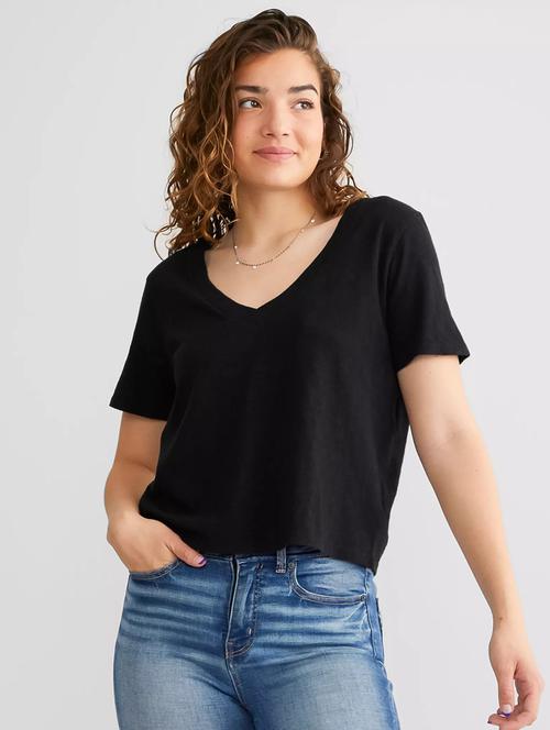 women solid short sleeves regular fit t-shirt - 21902959 - Very Small Image - 1