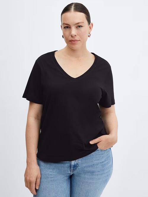women solid short sleeves regular fit t-shirt - 21903032 - Very Small Image - 1