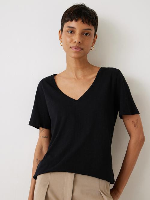 women solid short sleeves regular fit t-shirt - 21903038 - Very Small Image - 1