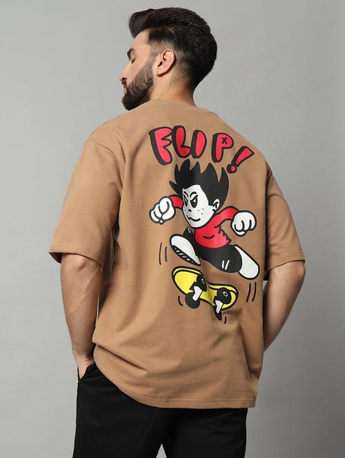 men printed short sleeves oversized t-shirt - 21903363 - Very Small Image - 1