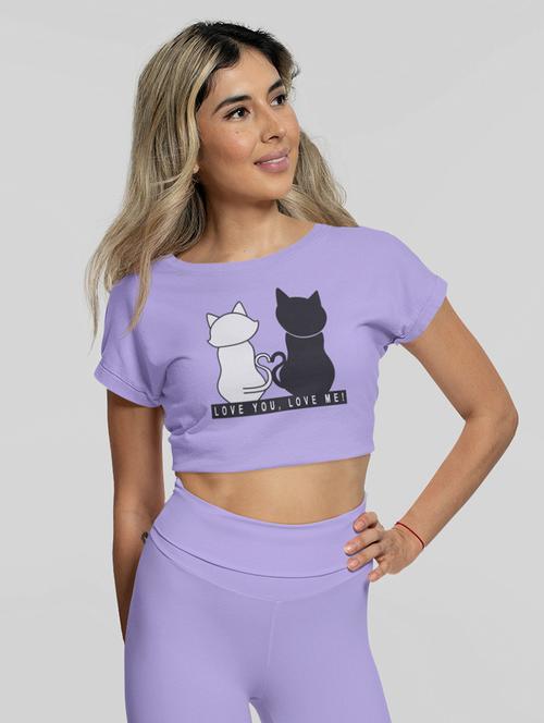 women graphic short sleeve crop t-shirt - 21903418 - Very Small Image - 1