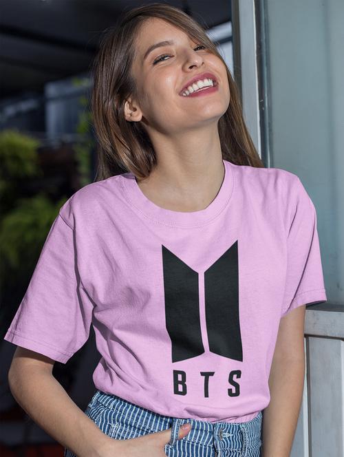 women front print round neck t-shirt - 21903428 - Very Small Image - 1