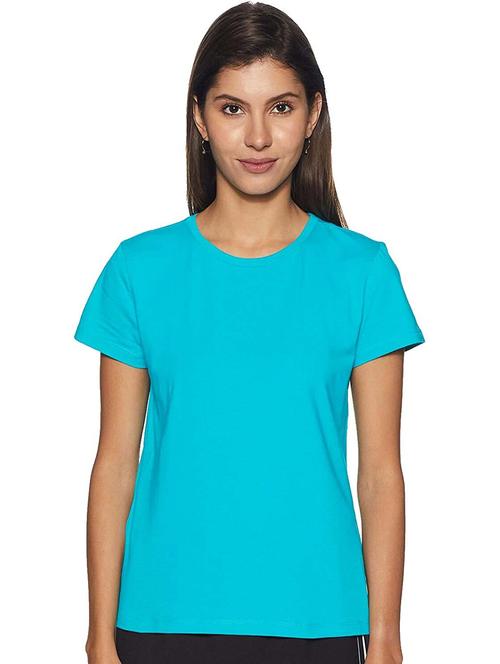 women solid round neck casual wear t-shirt - 21903793 - Very Small Image - 1