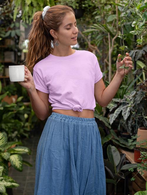 women solid short sleeve regular fit t-shirt - 21903903 - Very Small Image - 1