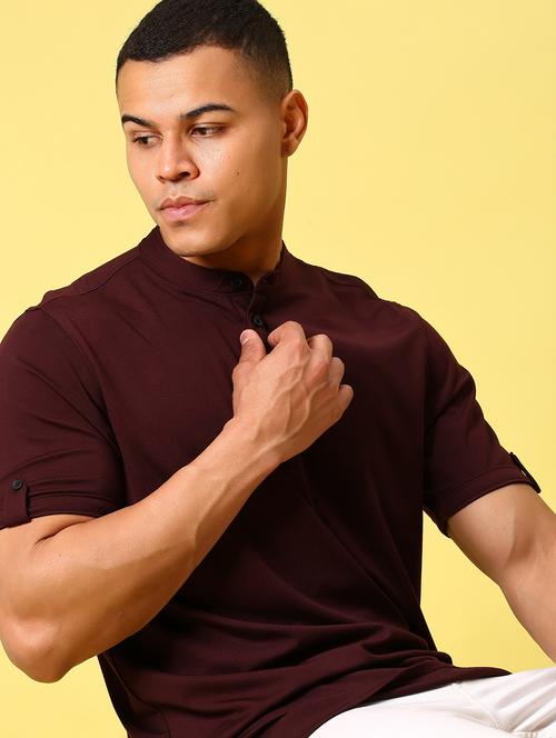 men solid short sleeve regular fit t-shirt - 21904934 - Very Small Image - 1