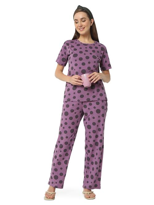 women printed nightwear pyjama set - 21905138 - Very Small Image - 1