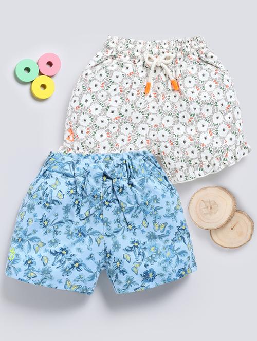 girls pack of 2 printed shorts - 21905208 - Very Small Image - 1
