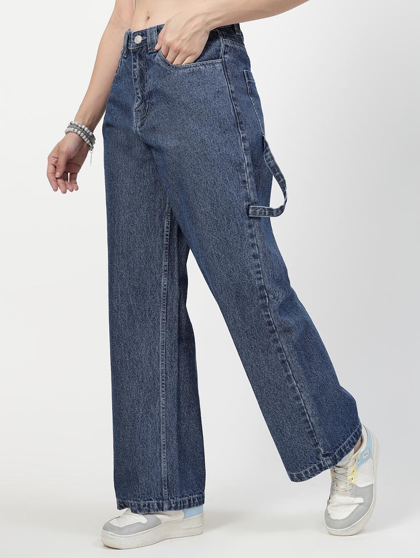 women solid mid rise straight fit jean - 21905248 - Zoom Image - 1