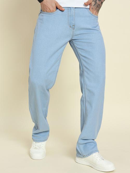 men solid mid rise straight fit jeans - 21905881 - Very Small Image - 1