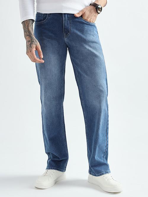 men solid mid rise straight fit jean - 21905882 - Very Small Image - 1
