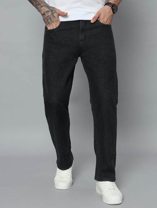 men solid mid rise straight fit jean - 21905883 - Very Small Image - 1