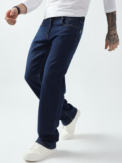 men solid mid rise straight fit jean - 21905918 - Very Small Image - 1